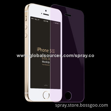 Tempered-glass Screen Film for iPhone 5/5S/5C, 9H Hardness, Super Easy to Install